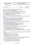 Đề thi Giữa kì 1 Công nghệ 12 năm 2024-2025 trường THPT Dĩ An (Bình Dương)